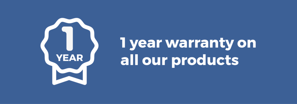 1 year warranty banner